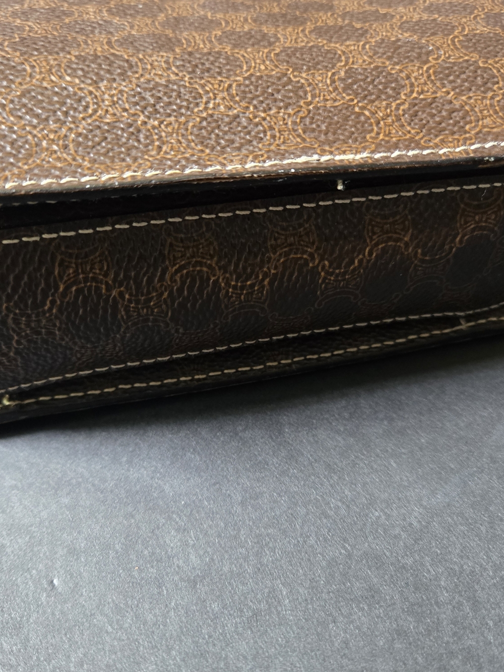 Vintage Céline Macadam Crossbody Bag Horse Carriage Buckle - Picture 6 of 16
